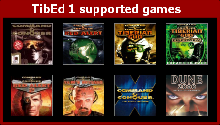 Games supported by TibEd 1